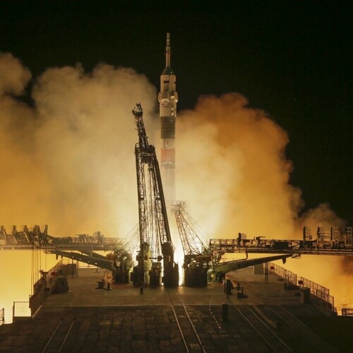 Bajkonur kozmická loď Sojuz raketa 1140 px (SITA/AP)