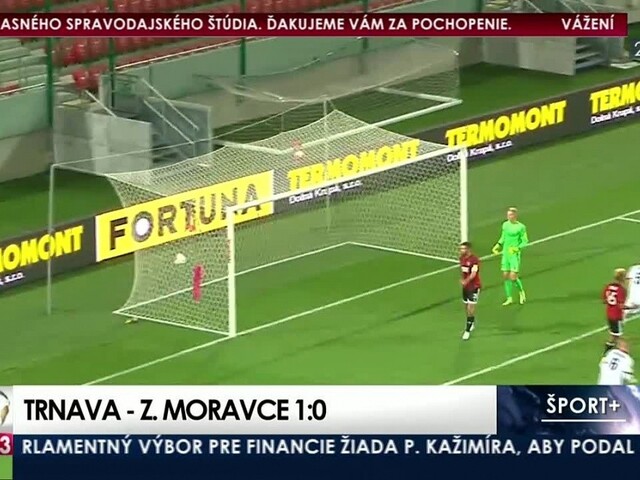 Trnava tesne zdolala na domácom trávniku Zlaté Moravce