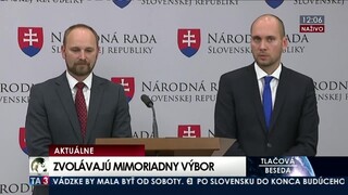 TB OĽaNO a SaS o zvolaní mimoriadneho výboru Národnej rady SR