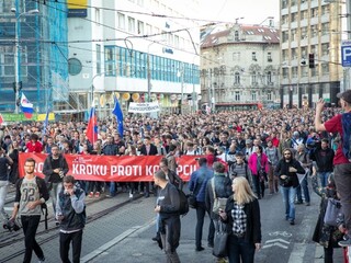 Študenti zorganizovali tretí protikorupčný pochod, Fico neprišiel