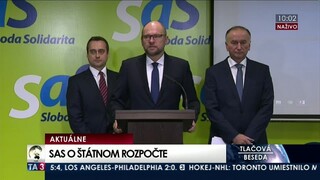 TB strany SaS o návrhu štátneho rozpočtu na rok 2018