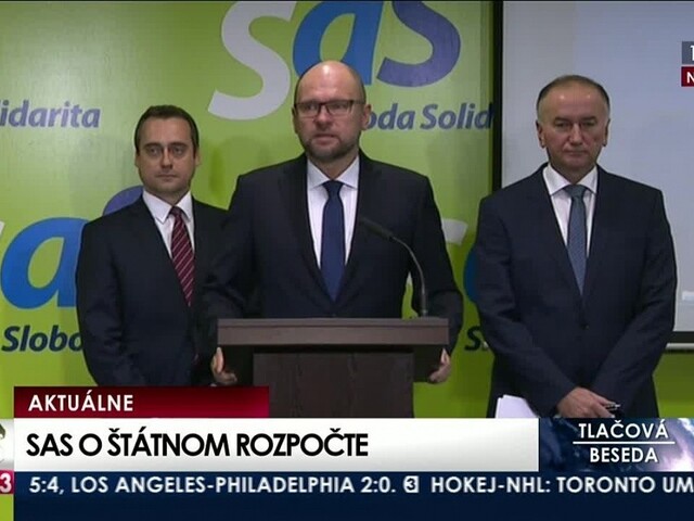 TB strany SaS o návrhu štátneho rozpočtu na rok 2018