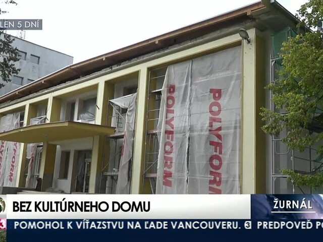 V Starej Ľubovni zostali bez kultúrneho domu, dôvodom bola silná búrka