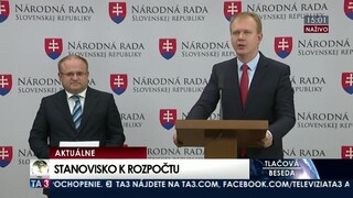 TB M. Beblavého a J. Mihála o schválenom rozpočte