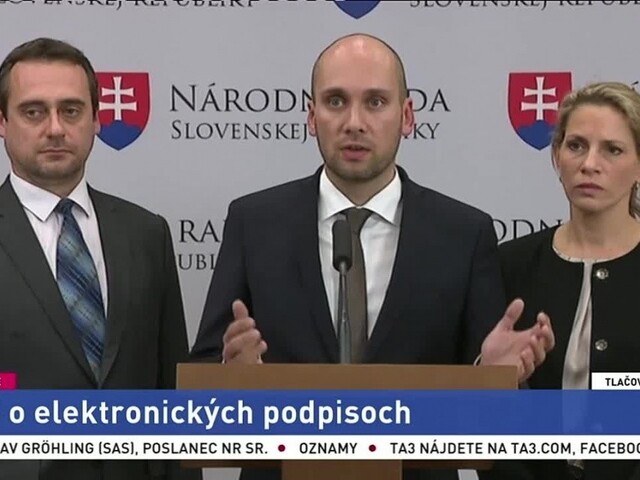TB poslancov SaS o riziku elektronických podpisov