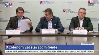 TB L. Sólymosa, N. Kurillu a M. Ovčiarka o Zelenom vzdelávacom fonde