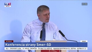 Prejav R. Fica na konferencii strany Smer-SD
