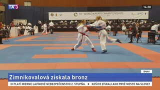 Zoja Zimnikovalová priniesla medailu z MS v karate kadetov