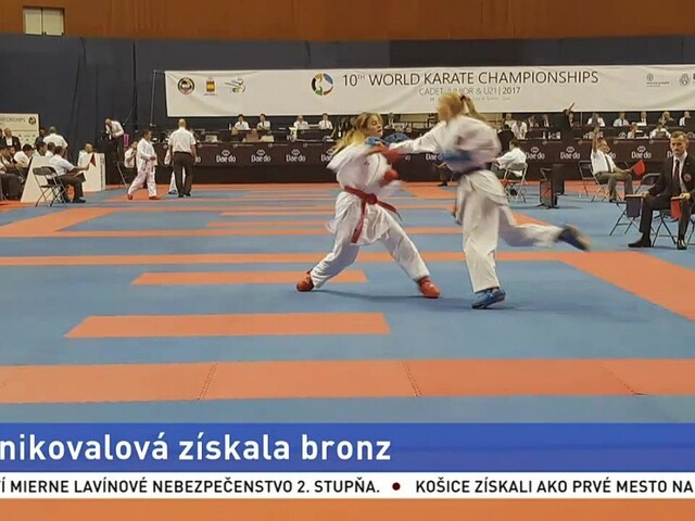 Zoja Zimnikovalová priniesla medailu z MS v karate kadetov
