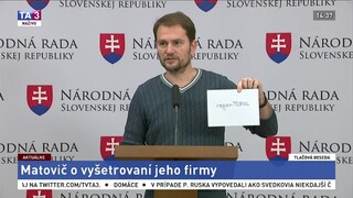 TB I. Matoviča o vyšetrovaní jeho firmy
