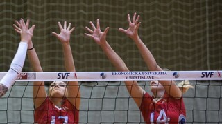 Volejbalistky Slávie EU si presvedčivo poradili s Novým Mestom