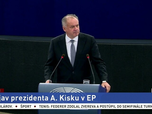 Prejav prezidenta Andreja Kisku v Európskom parlamente