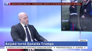 Štúdio TA3: D. Fischer o ázijskom turné Donalda Trumpa