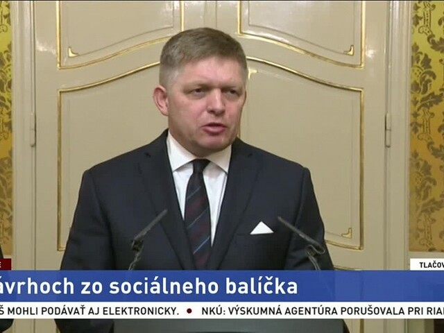 TB R. Fica a J. Richtera o návrhoch predstaveného sociálneho balíčka