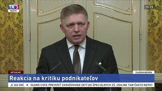 TB R. Fica, ktorý reagoval na kritiku PAS k príplatkom za prácu