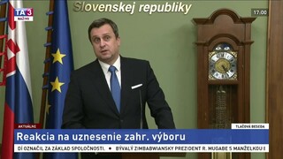 TB A. Danka o uznesení zahraničného výboru Národnej rady