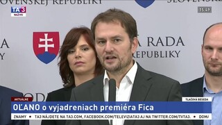 TB predstaviteľov hnutia OĽaNO o vyjadreniach Fica