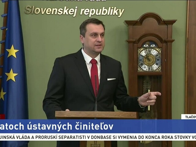 Brífing A. Danka o zmrazovaní platov ústavných činiteľov