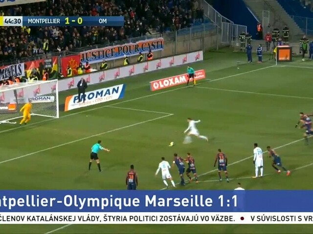 Napínavý súboj Montpellieru s Marseille skončil nerozhodne