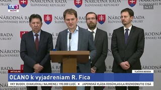 TB predstaviteľov hnutia OĽaNO, ktorí hovorili o vyjadreniach R. Fica
