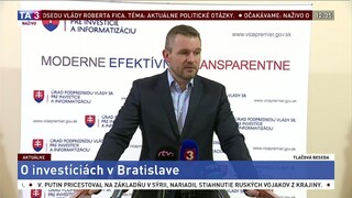 TB P. Pellegriniho o významných investíciách v Bratislave