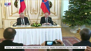 TB A. Kisku a M. Zemana počas oficiálnej návštevy českej hlavy štátu