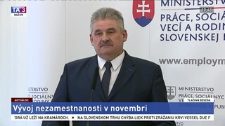 TB ministra práce J. Richtera a M. Valentoviča o vývoji nezamestnanosti