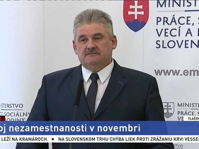 TB ministra práce J. Richtera a M. Valentoviča o vývoji nezamestnanosti