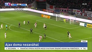 Futbal hrali aj na Štedrý deň, hráči Ajaxu doma nezaváhali