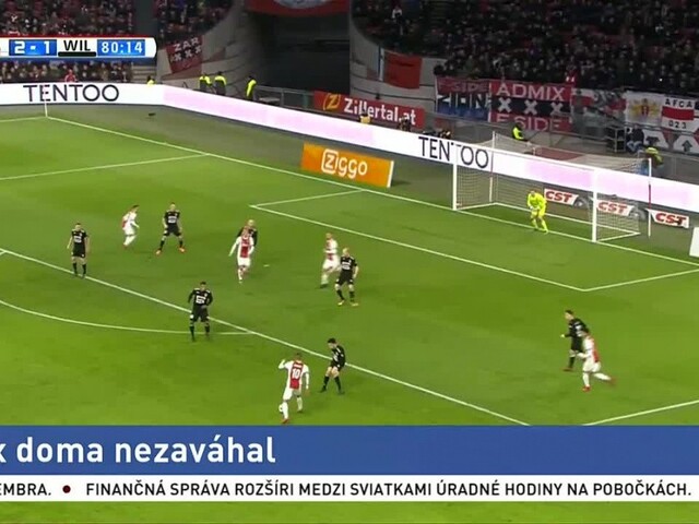 Futbal hrali aj na Štedrý deň, hráči Ajaxu doma nezaváhali