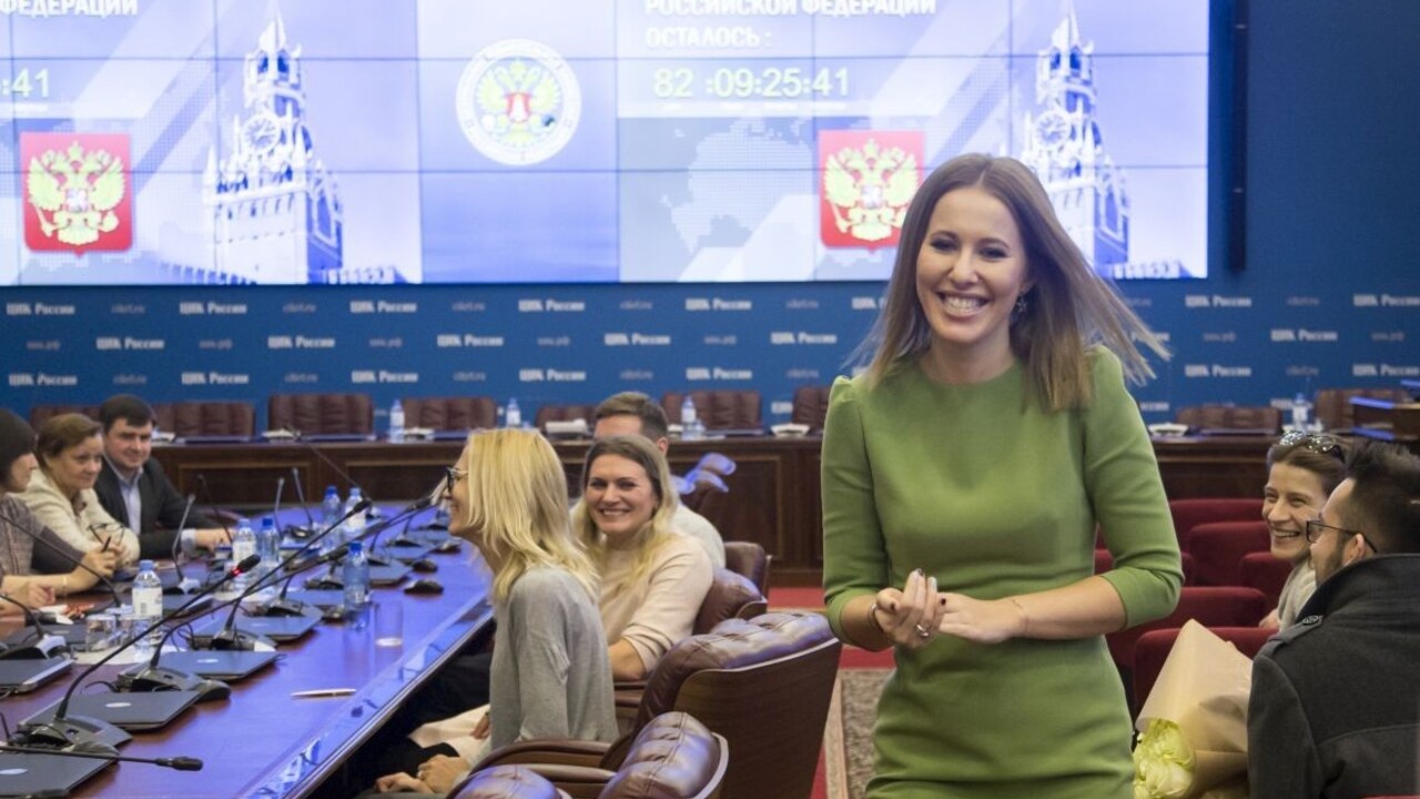 Moderátorka sa stala oficiálnou kandidátkou ruských prezidentských volieb