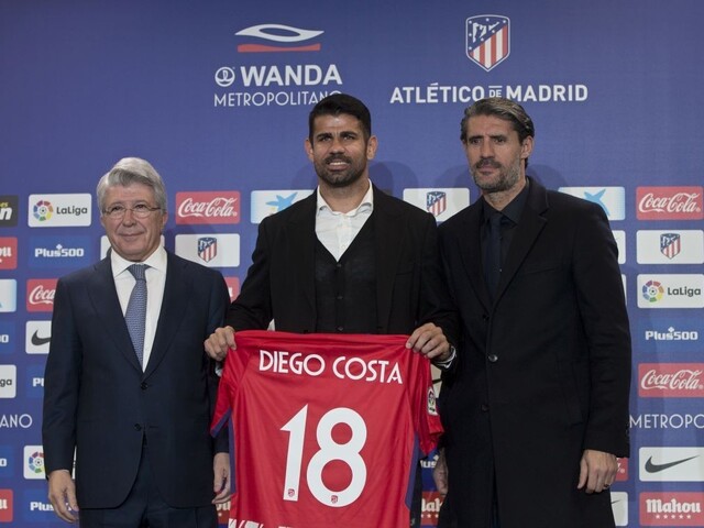 Costa je už oficiálne hráčom Atlética, klubu skončil zákaz prestupov