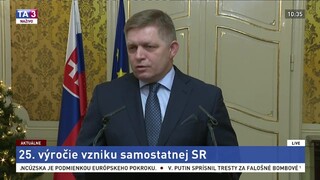 Vyhlásenie predsedu vlády pri príležitosti 25. výročia vzniku samostatnej republiky