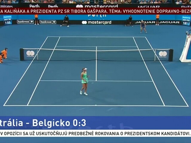 Hopmanov pohár: Belgicko zdolalo Austráliu na nulu