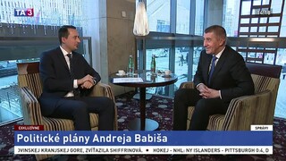 ŠTÚDIO TA3: A. Babiš o svojich politických plánoch