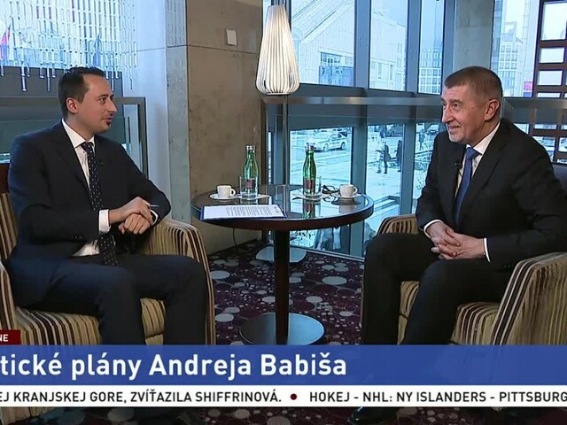 ŠTÚDIO TA3: A. Babiš o svojich politických plánoch