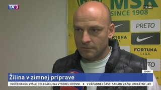 A. Guľa o zimnom prípravnom období futbalistov MŠK Žilina