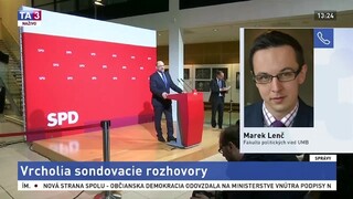 Rozhovor s M. Lenčom o sondovacích rozhovoroch v Nemecku