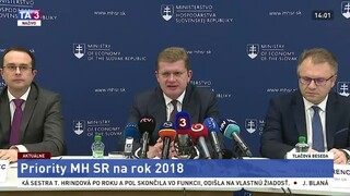 TB: P. Žigu o prioritách ministerstva hospodárstva na rok 2018