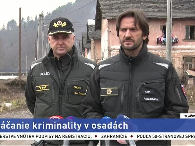 TB: R. Kaliňáka a T. Gašpara o potláčaní kriminality v osadách