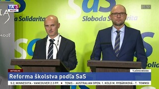TB predstaviteľov strany SaS o návrhu reformy školstva