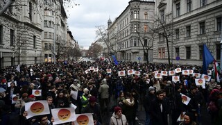 Maďarskí študenti požadujú zmeny, protestovali pred parlamentom