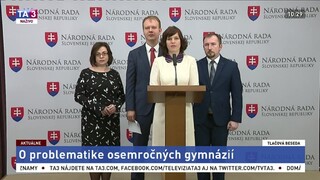 TB opozičných poslancov o osemročných gymnáziách