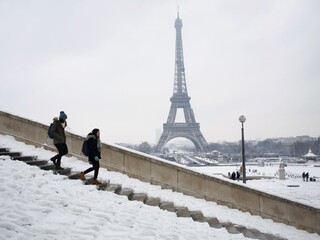 Francúzsko Paríž sneženie 1140 px (SITA/AP)