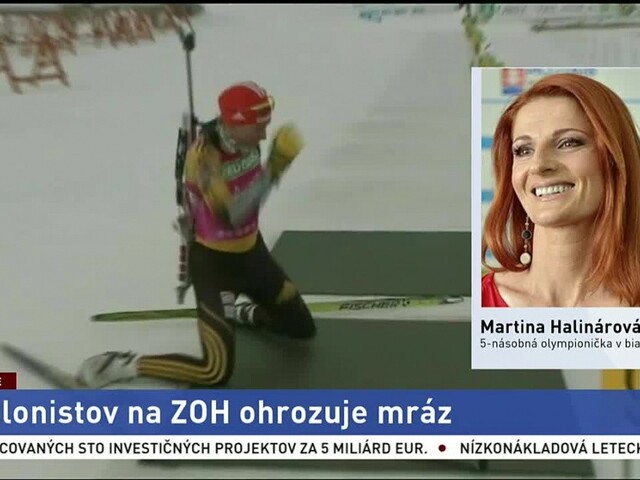 M. Halinárová o problémových mrazoch v dejisku olympijských hier