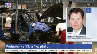 R. Machunka o postoji zamestnávateľov k vyplácaniu 13. a 14. platov