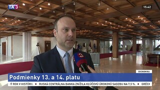 Poslanec R. Baláž o návrhu zákona a podmienkach vyplácania 13. a 14. platu