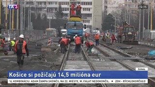 Košice si požičajú milióny, aby dokončili električkové trate