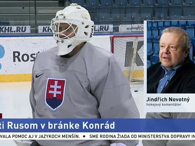 Komentátor J. Novotný o olympijskej premiére brankára Konráda