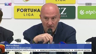 So Senicou bude tvrdý zápas, hovorí tréner Dunajskej Stredy